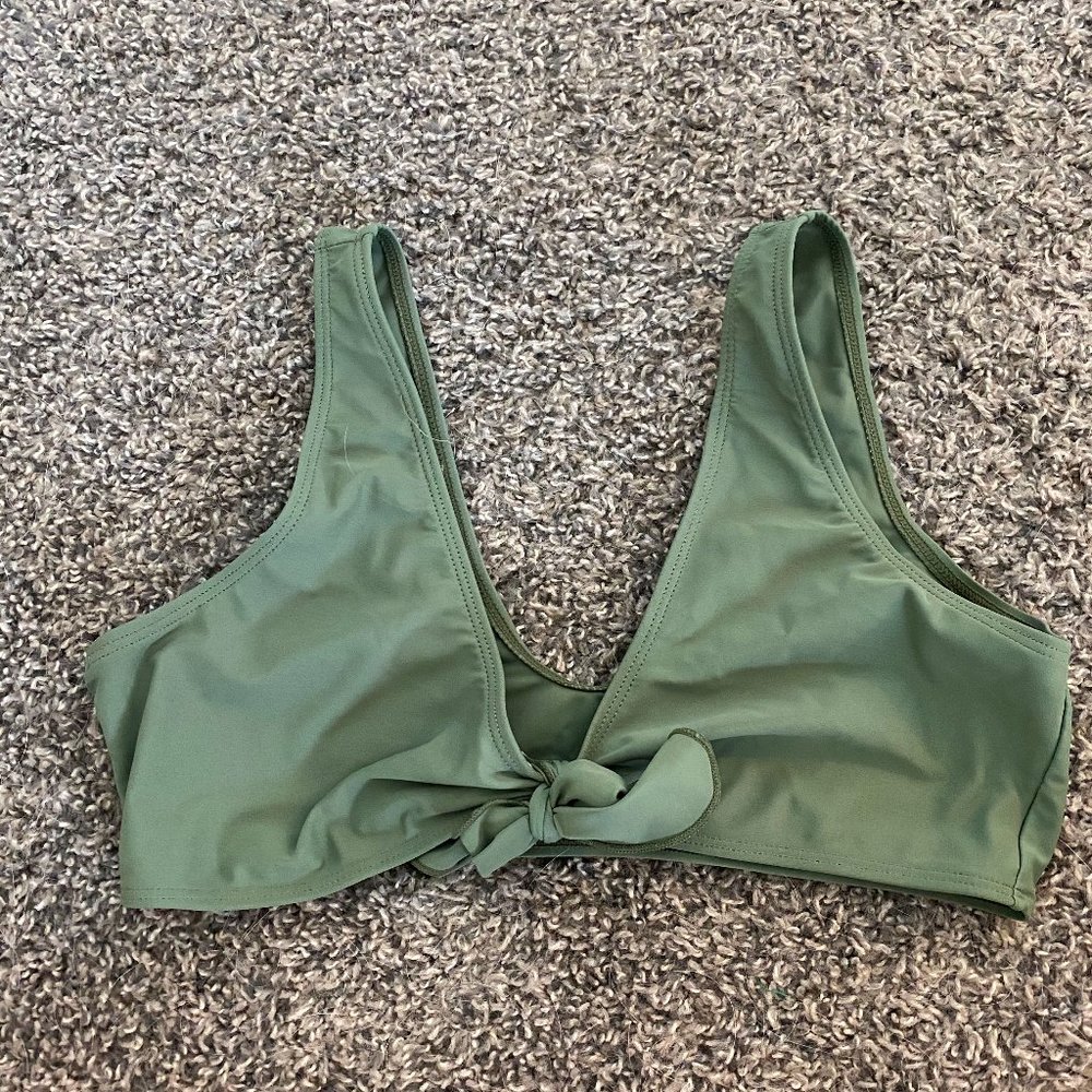 Green bikini top